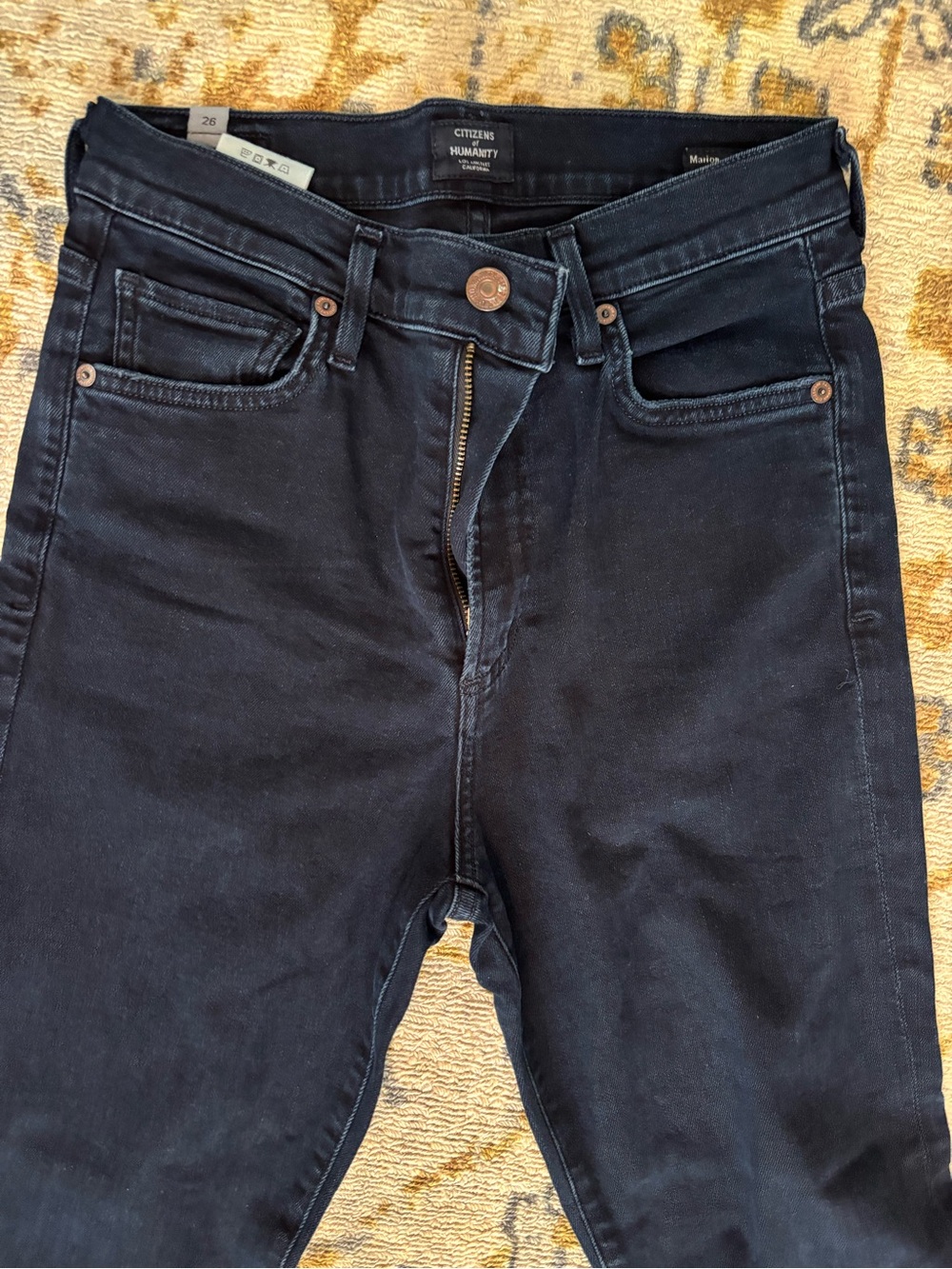 Citizens Of Humanity Men's Navy Slim Straight Jeans